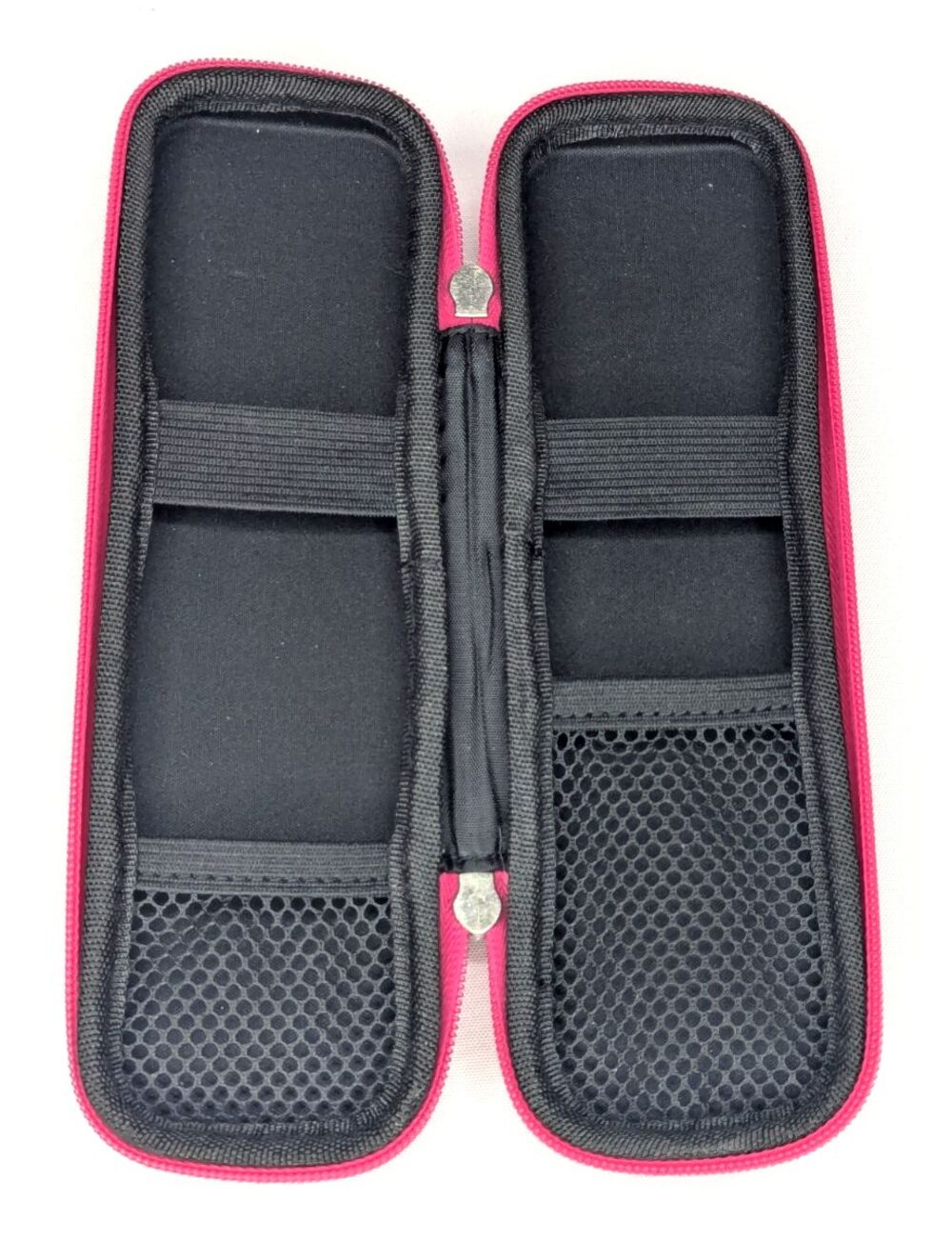 Idream365 Small Pencil Case Holder for Pencils,Hard Pen Case Black & Pink